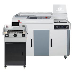 宝预A4全自动胶装机切纸机大型热熔胶标书装订机侧胶封装机热熔胶装机小型自动书籍胶订机书本封胶机胶装套餐