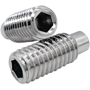 304/316不锈钢GB79内六角长凸端紧定DIN915圆柱端机米M2.5M6-M20