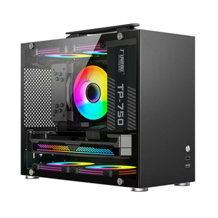 九尾狐H7 diy组装电脑机箱台式机手提atx小型主机箱matx主板itx