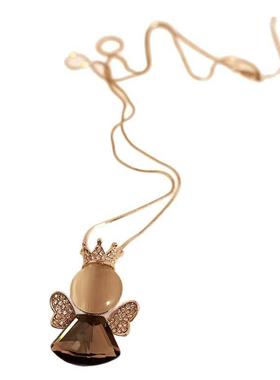 猫眼石水晶长款百搭时尚韩版项链