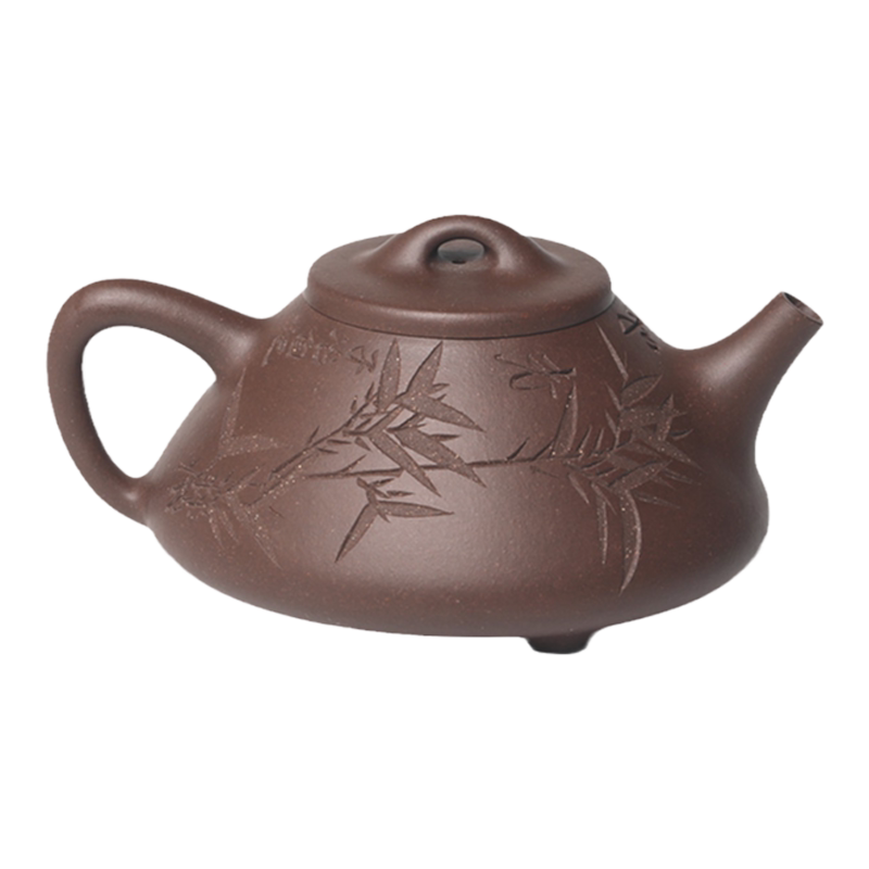 云雅原矿紫泥纯手工石瓢茶壶