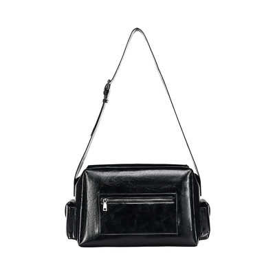 牛皮百搭大气风斜挎包