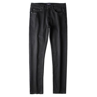 春秋百搭商务休闲直筒牛仔裤男