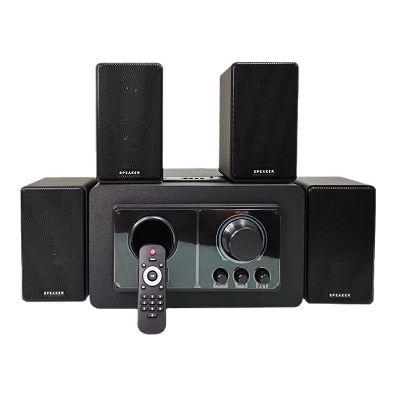 宝丽金德国巨炮4.1音箱电脑电视Hifi蓝牙遥控家用木质重低音音响