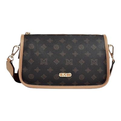 稻草人女包2025新款女单肩斜挎小包高级大容量时尚复古印花腋下包