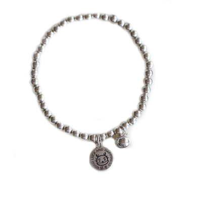 蛇年守护手串999足银十二生肖纯银手链铃铛银珠子手饰本命年礼物