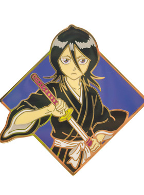 死神朽木露琪亚金属徽章胸针pins
