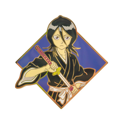 死神朽木露琪亚金属徽章胸针pins