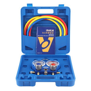 飞越精准防撞VMG-2-R410A-B空调双表组 加氟表组 冷媒雪种压力表