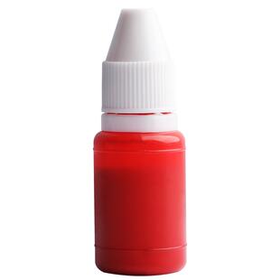 光敏红色印油5瓶10瓶10ml印泥专用油快干印章油印章加印油油墨名字盖章速干墨水万次印泥水公章光敏油非回墨