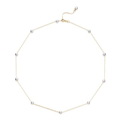 美奈18k金满天星项链百搭