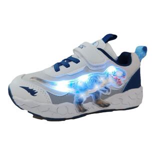 迪乐龙童鞋男童春秋冬新款闪灯鞋恐龙儿童运动亮灯休闲运动跑步鞋