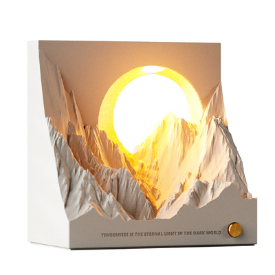 壁光里日照金山香薰扩香石小夜灯