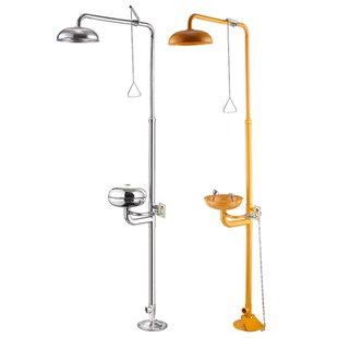 不锈钢防冻喷淋洗眼器实验化工厂验厂复合式紧急冲淋洗眼加厚