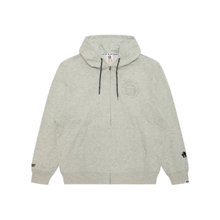 Aape旗舰店男装春季猿人压凸印花纯色简约连帽卫衣外套D315XAP