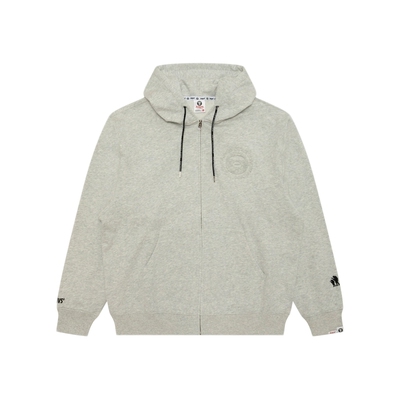 Aape猿人印花纯色简约连帽卫衣