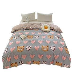 纯棉被罩100全棉卡通180x200被套单件150x200单人宿舍200x230双人