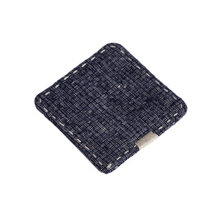 日式    手织老布    手工刺子绣布艺杯垫布艺垫布双层夹棉隔热垫