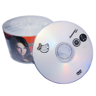 包邮正品香蕉DVD-R刻录盘 16X/16速空白光盘50片装A+烧录光碟4.7G