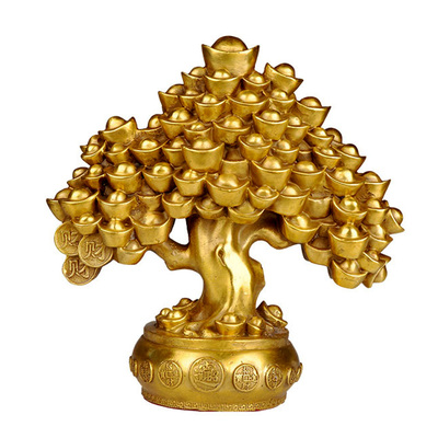 铜摇钱树元宝招来财树发财树