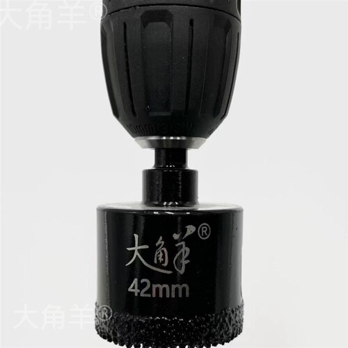 钎焊带齿钻头开孔器打孔瓷砖钻头玻化砖全瓷金刚砂大角羊干打钻u.