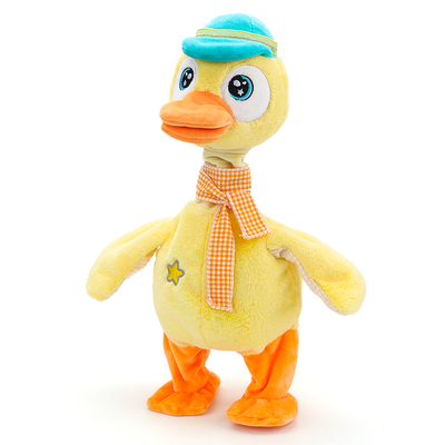 复读鸭毛绒玩具0-3岁婴儿学说话宝宝娃玩偶会说话走路的鸭子安抚