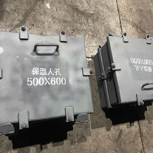方形保温人孔碳钢不锈钢检修快开加工门图纸天管道除尘器制造博