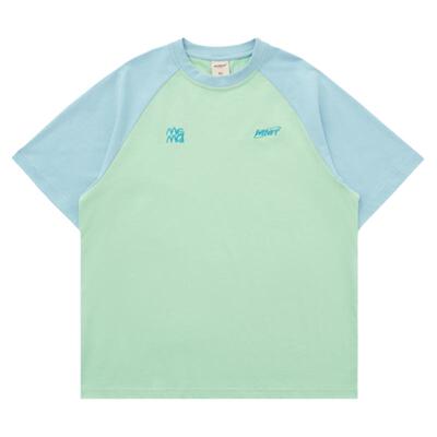 MENTMATE25SS撞色擦肩袖T恤