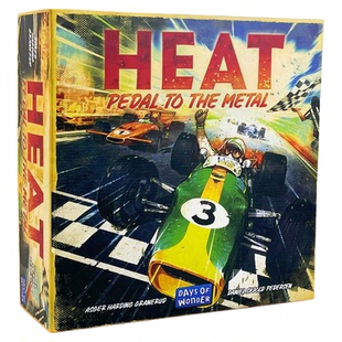 HEAT英文火爆狂飙F1赛车桌游卡牌多人竞速成年休闲聚会桌面游戏牌