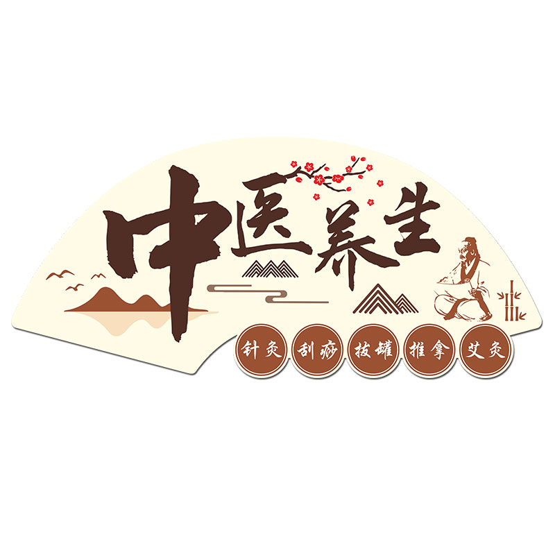 养生馆雪弗板中医文化墙
