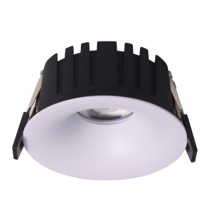 弧面无边框超薄射灯嵌入式非预埋防眩小山丘家用客厅卧室窄边筒灯