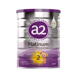 a2紫白金2段新生婴儿宝宝配方牛奶粉A2蛋白质900g*1罐