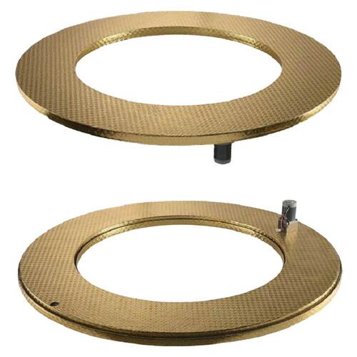 酒店餐桌上的电动转盘钢化玻璃转盘底座自动遥控转台电动餐桌转盘