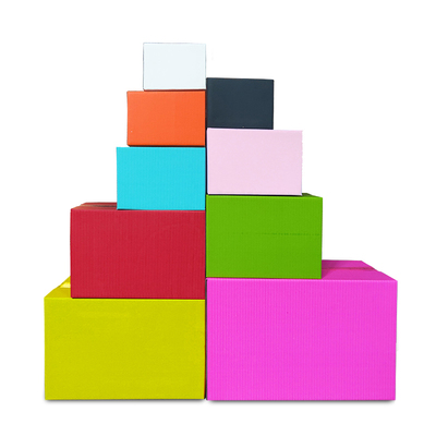 快递打包盒纸箱彩色小盒子邮政箱