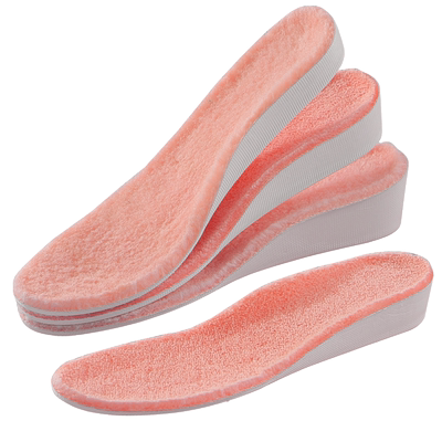 正高2双隐形内增高保暖加厚鞋垫