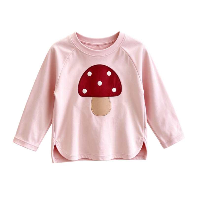 女童长袖t恤春秋韩版中长款上衣