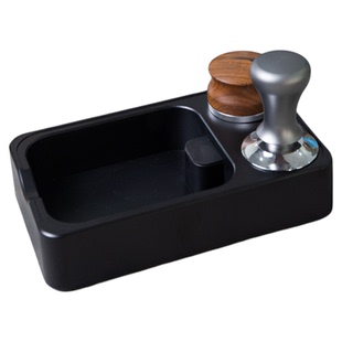 koonan咖啡压粉底座敲渣桶一体布粉器具收纳工具全套咖啡机配件