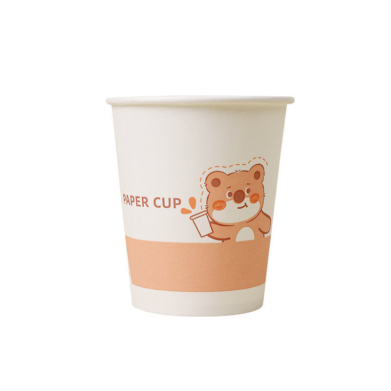100只一次性杯子水杯纸杯一次性