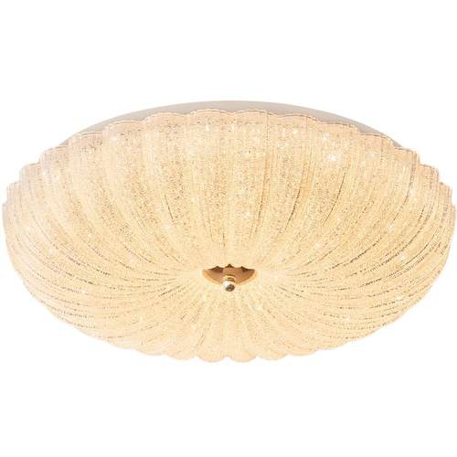 欧普照明法式奶油风仙气水晶砂吸顶灯简约灯具饰百搭卧室客厅DD