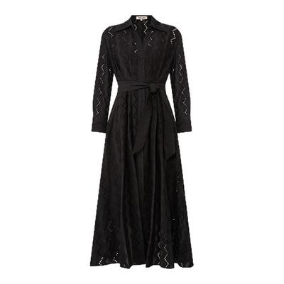 DVF2025新款曜石黑连衣裙