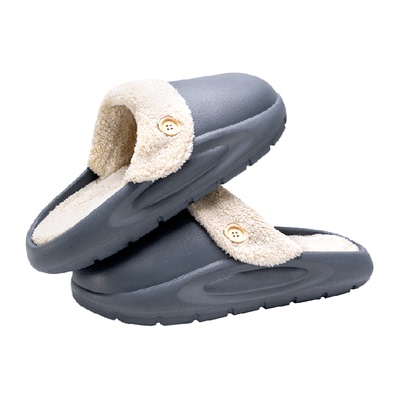 利达妮可拆卸防水棉拖鞋男士冬季
