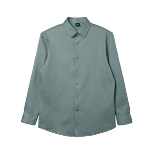 JODOLL乔顿男装羽绒衬衫高级感商务休闲多层保暖弹力衬衣春季