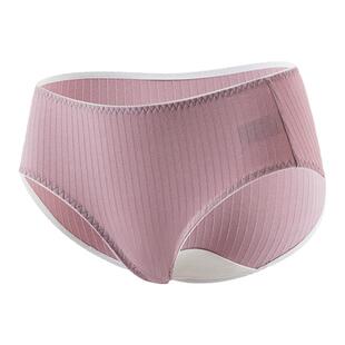 顶瓜瓜内裤女四季款顶呱呱莫兰迪色类似花边女士中腰三角裤3条装