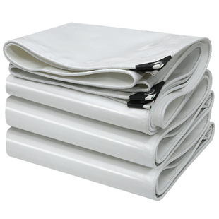 白色防水雨棚保暖棚篷布帆布防晒雨布户外防雨布加厚遮阳防雨篷布