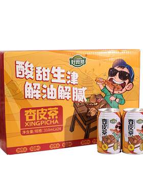 亚盛好食邦易拉罐装杏皮茶