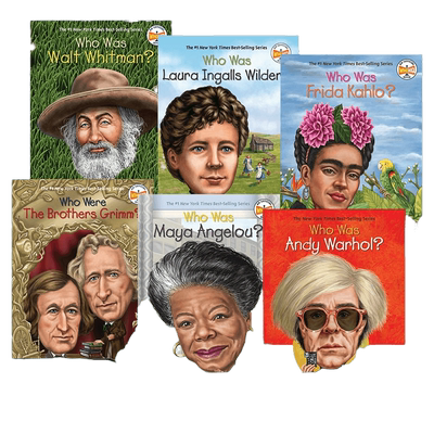 Who Was系列作家画家艺术家6本 名人传记 谁是沃尔特惠特曼 弗里达卡罗 安迪沃霍尔 格林兄弟 WhoWas系列