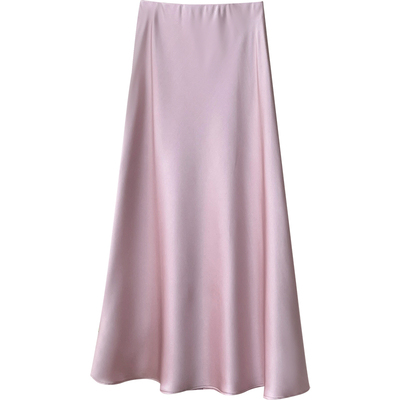 法式复古醋酸缎面显瘦鱼尾半身裙