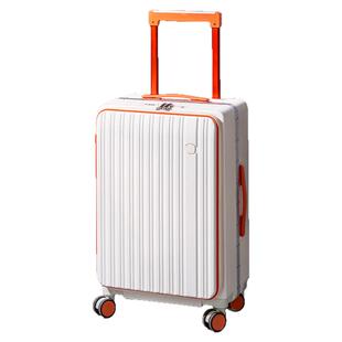 袋鼠侧开行李箱拉杆箱结实耐用加厚前置开口深仓女密码旅行皮箱子