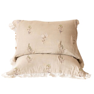 花边枕巾纯棉纱布高档大号全棉防头油枕头巾轻奢高级感新款吸汗