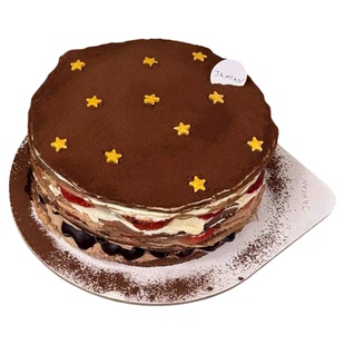 网红巧克力五角星千层蛋糕装饰糖珠金色星星糖慕斯甜品烘焙原料
